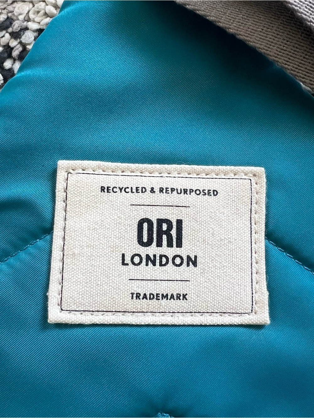 ORI London Crossbody Sling Bag Blue Backpack Style Zip Pockets - Picture 9 of 12